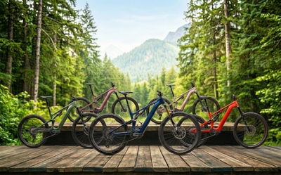 5 E-Bikes der Specialized Turbo Levo 4-Reihe