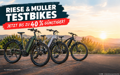 Riese & Müller Testbikes jetzt bis zu 40 % günstiger!